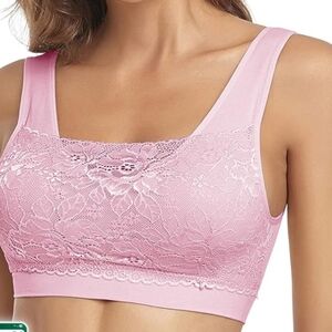 Litthing Sports  Lace Padded Seamless Bra NWT Size XXL